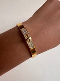 Brazalete Birkin Gold con Brillos
