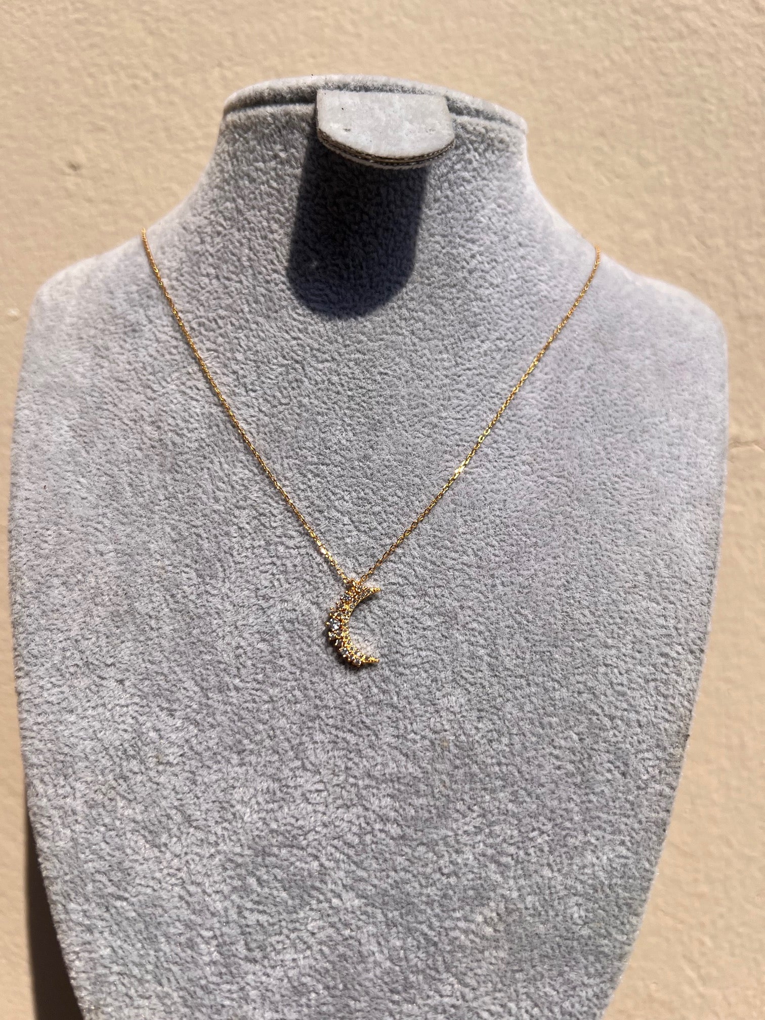 Cadena Luna Brillante Gold