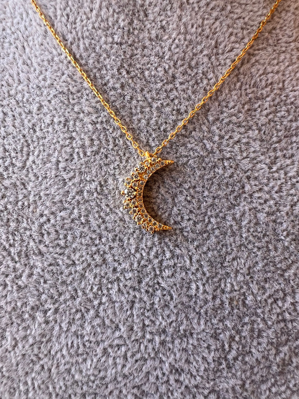 Cadena Luna Brillante Gold