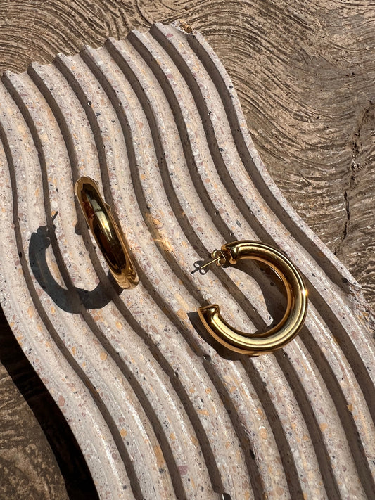 Hoops gold 40 mm plane