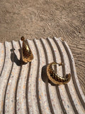 Hoops Gold Snake Skin