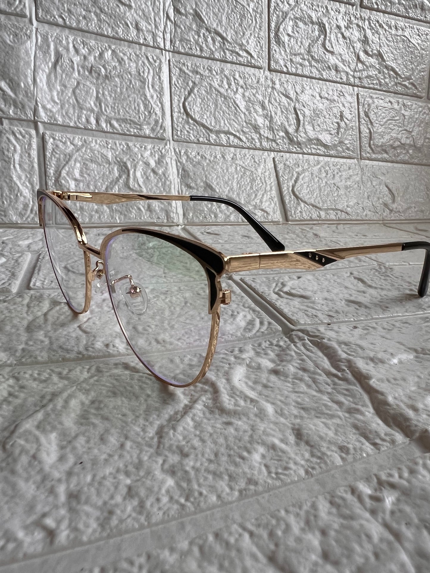 Lente Cat Eye Mini Mariposas Negros