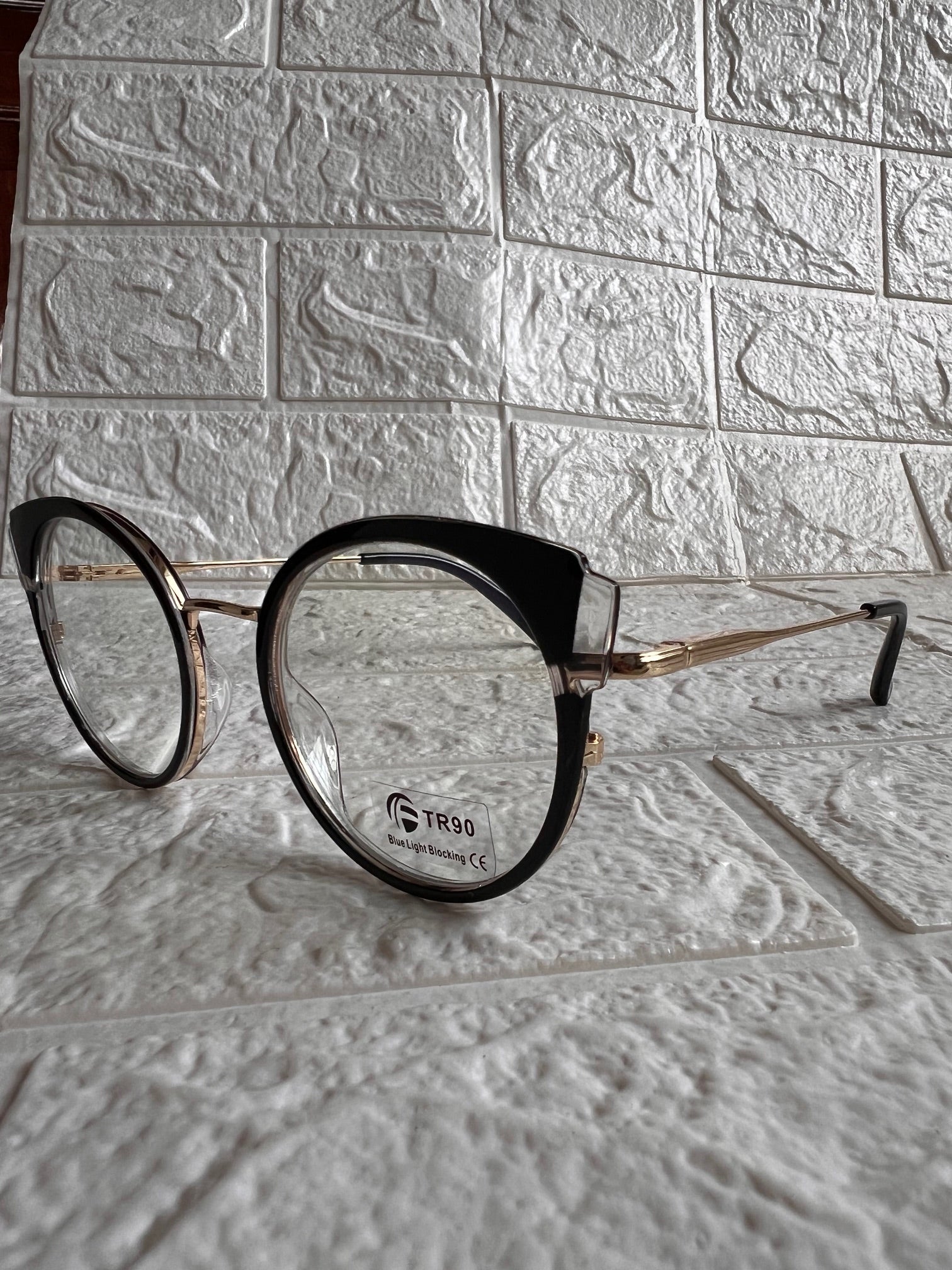 Lentes Cat Eye Semi Redondo con clear