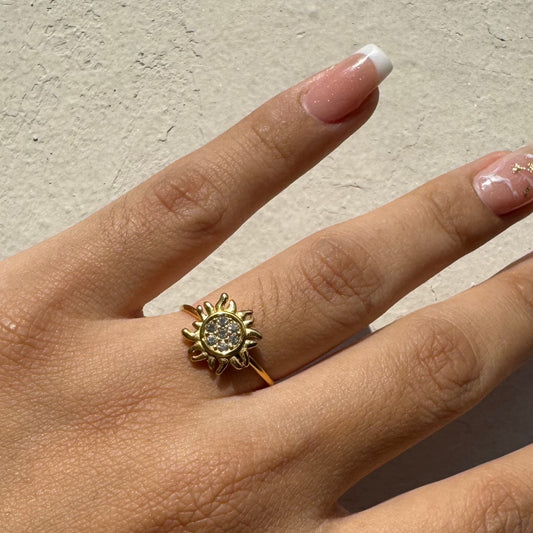 Anillo Sol Gold Ajustable