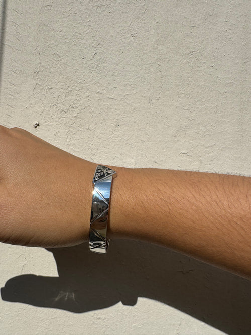 Bangle Silver Mini Logo Prada