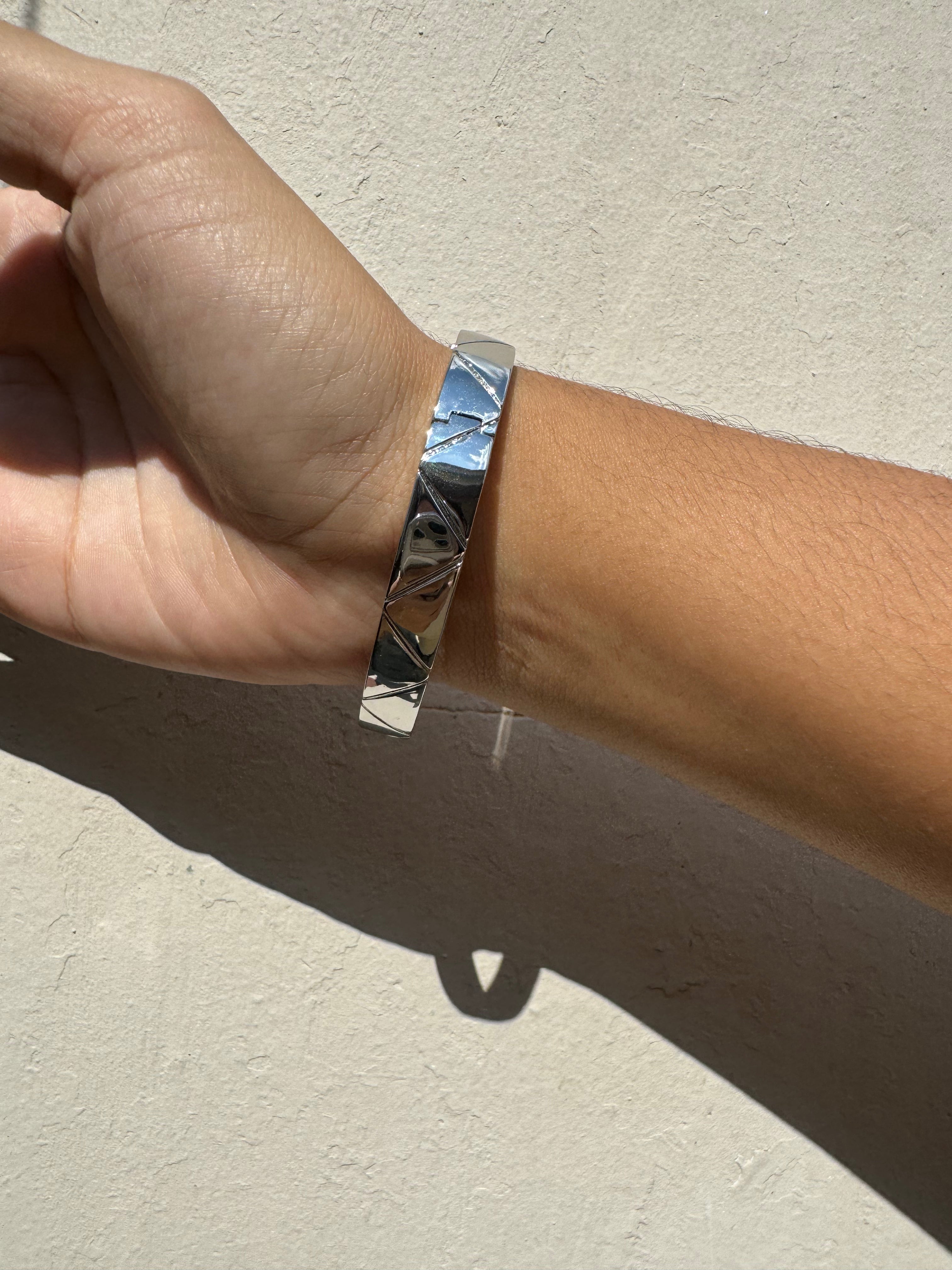 Bangle Silver Mini Logo Prada