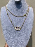 Necklace Double CD Gold