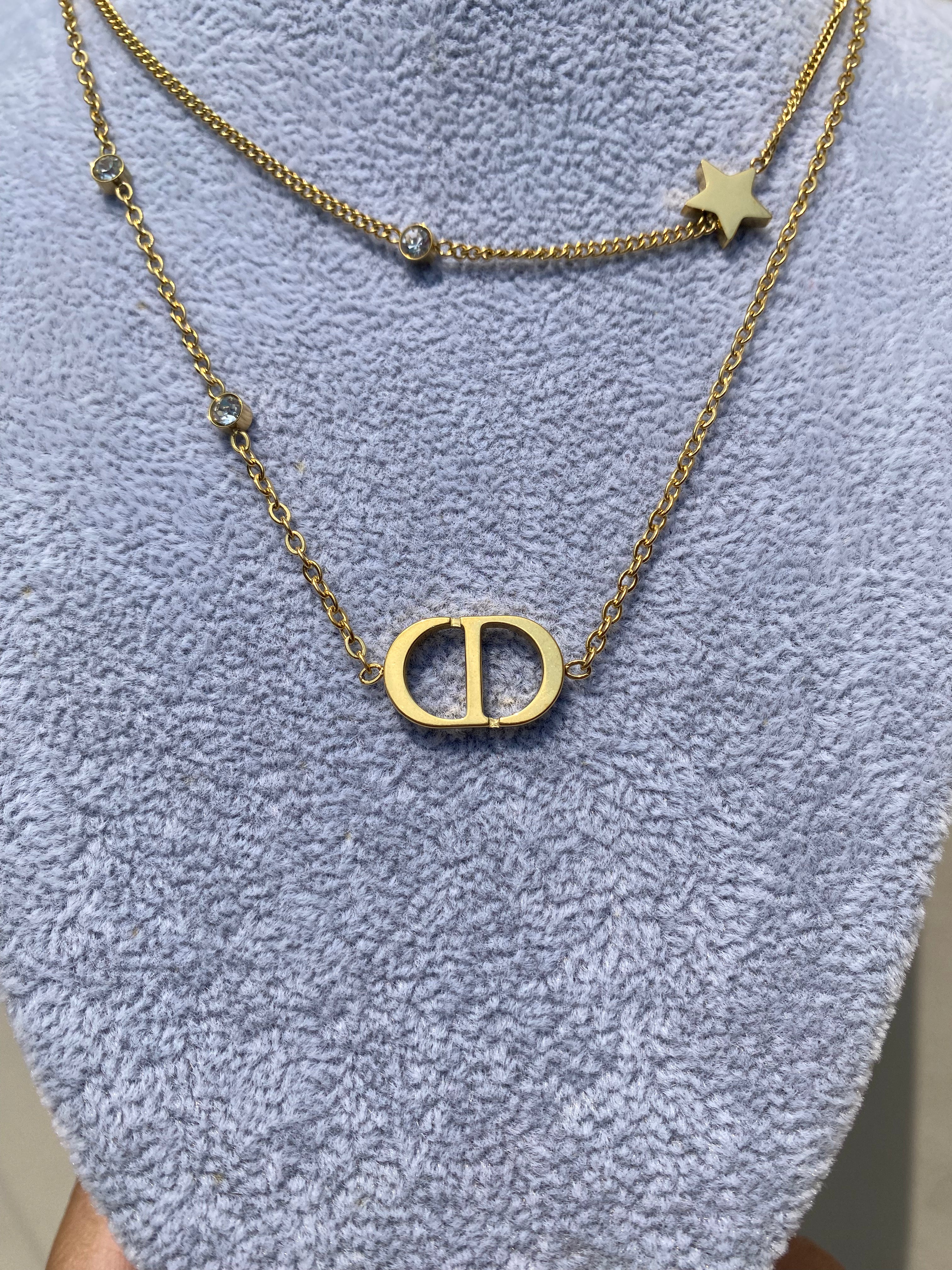 Necklace Double CD Gold