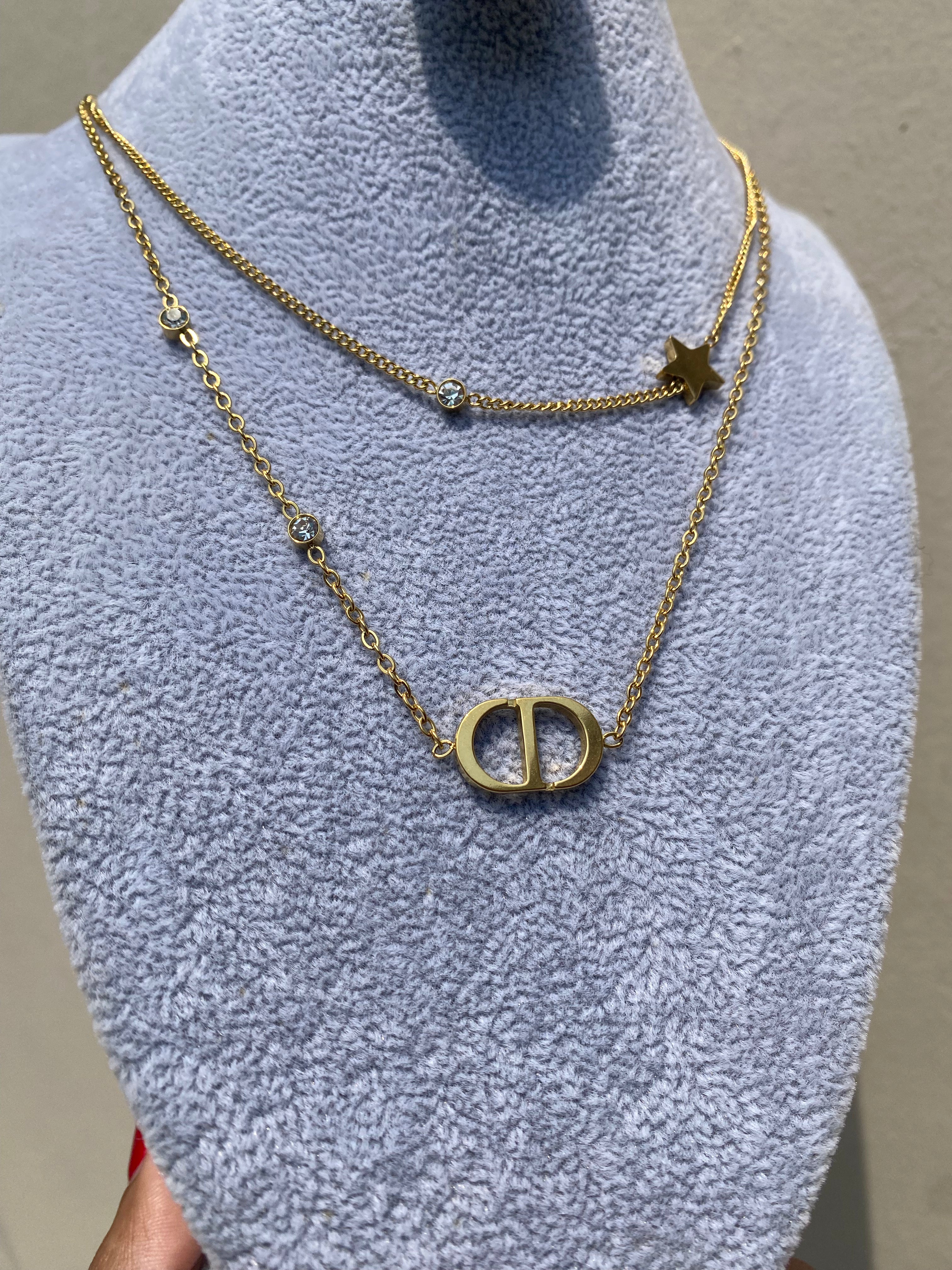 Necklace Double CD Gold