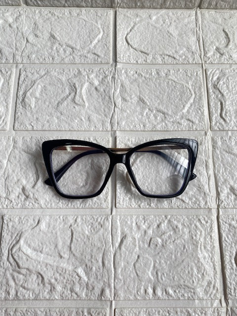 Lente Ojo de Gato Negros con Gold