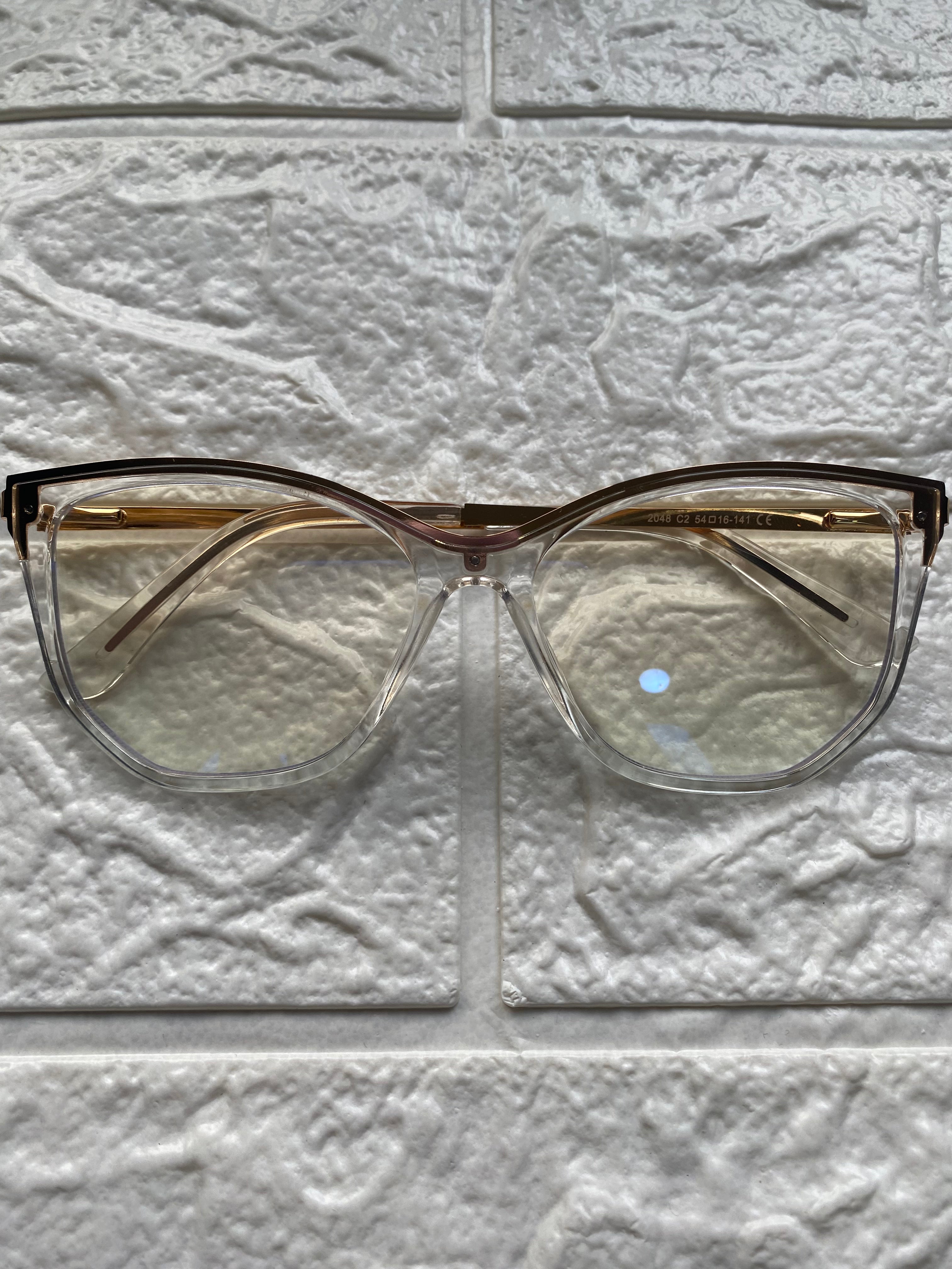 Lentes Clear Cat Eye New