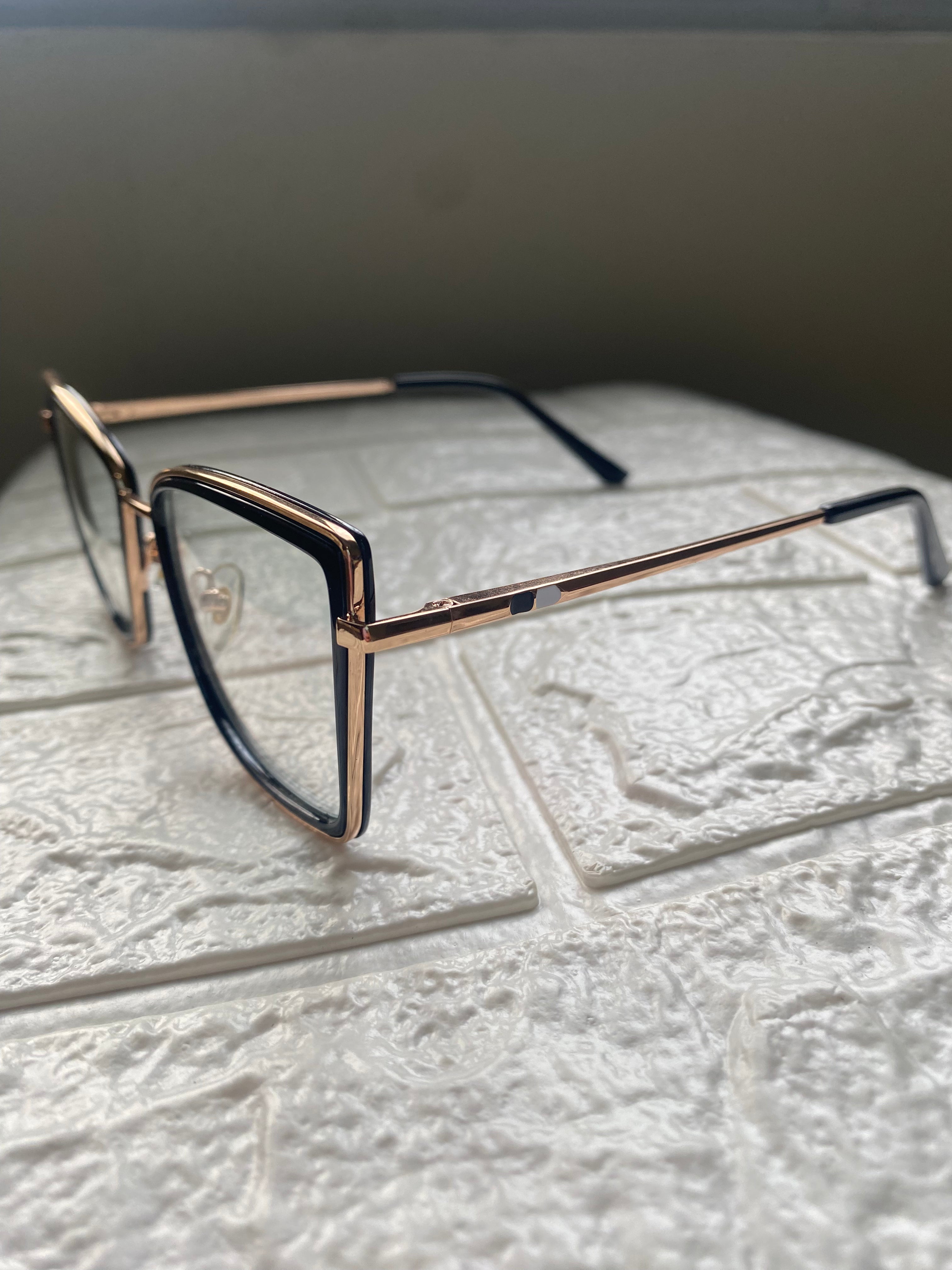 Lentes New Black and Gold