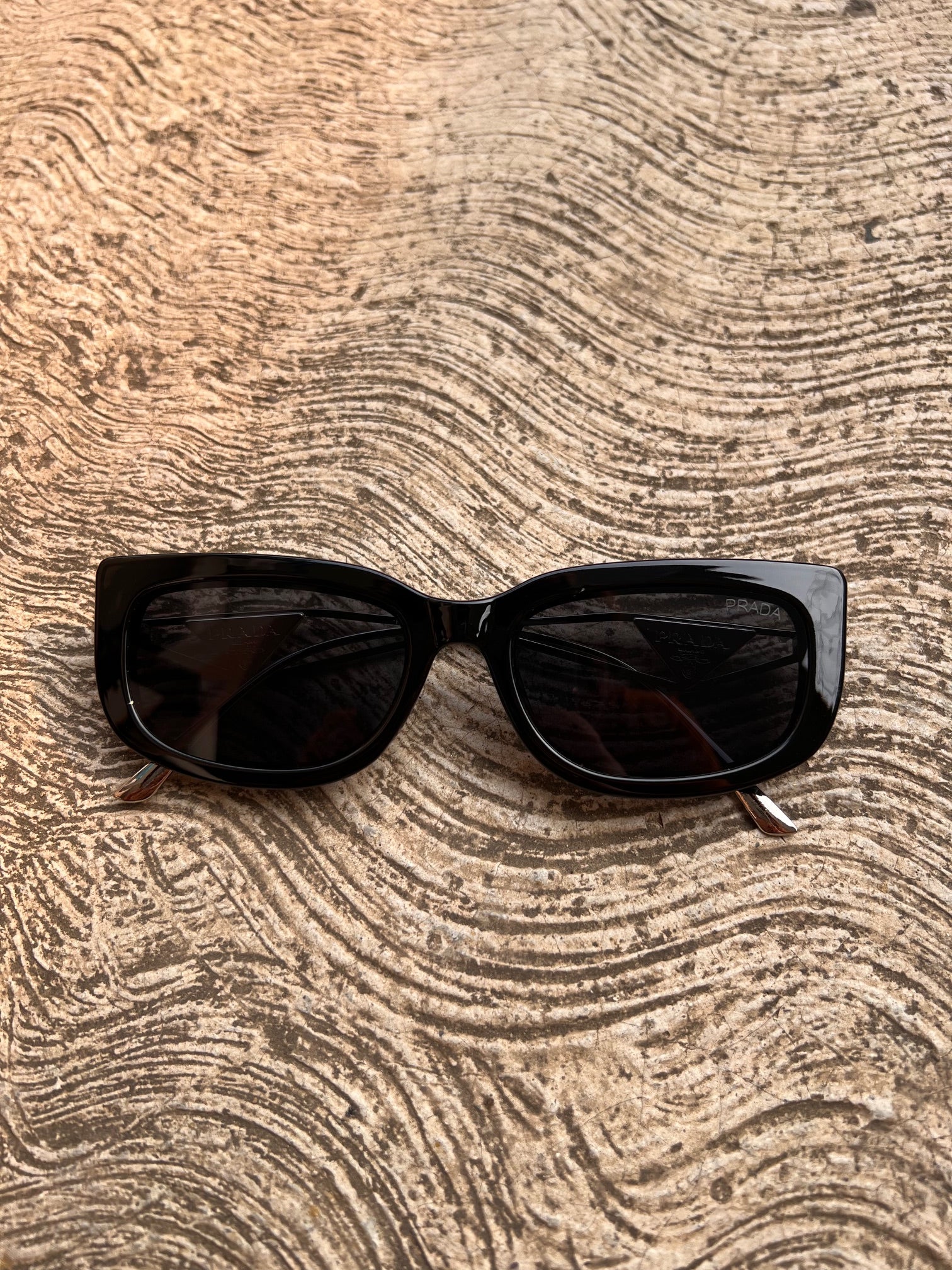 Lentes Prada Grandes Diva black con silver