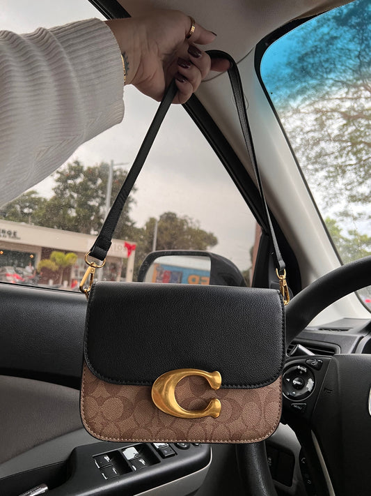 Cartera Coach Negra y Cafe