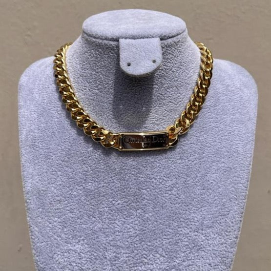 Necklace Gold Christian Dior