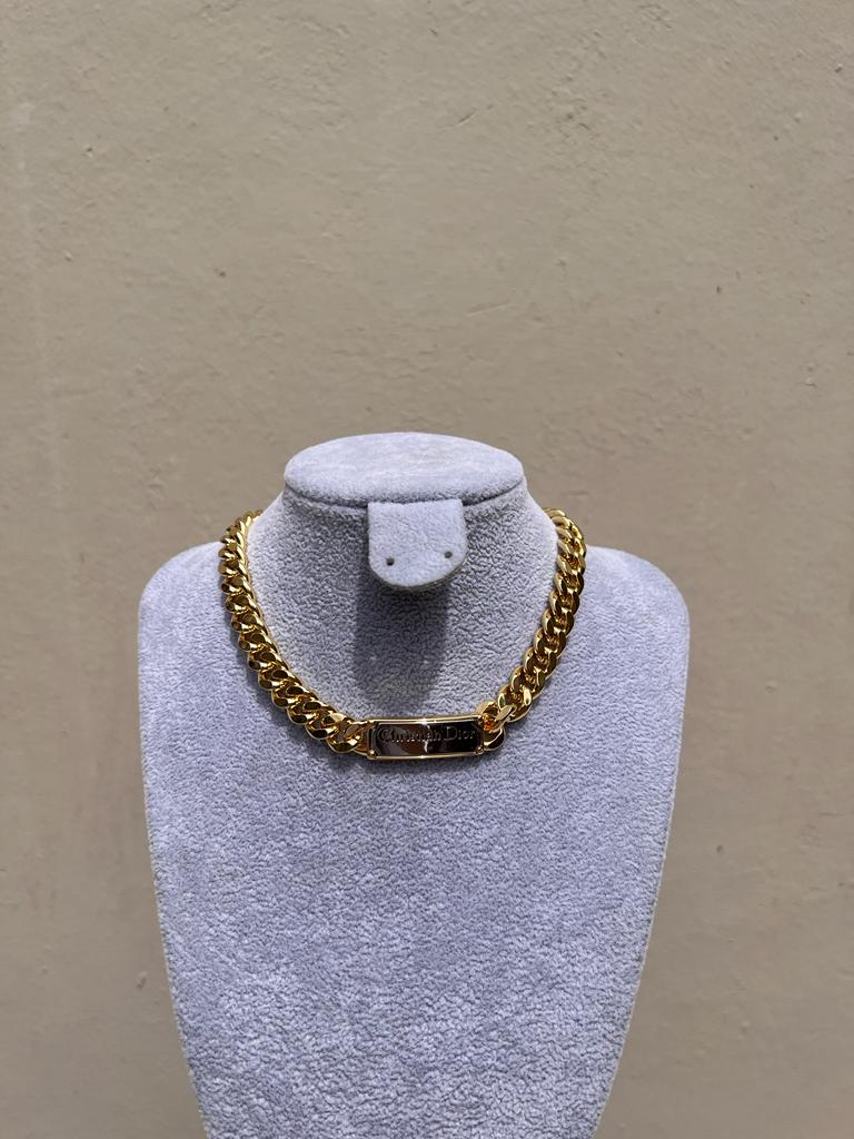 Necklace Gold Christian Dior