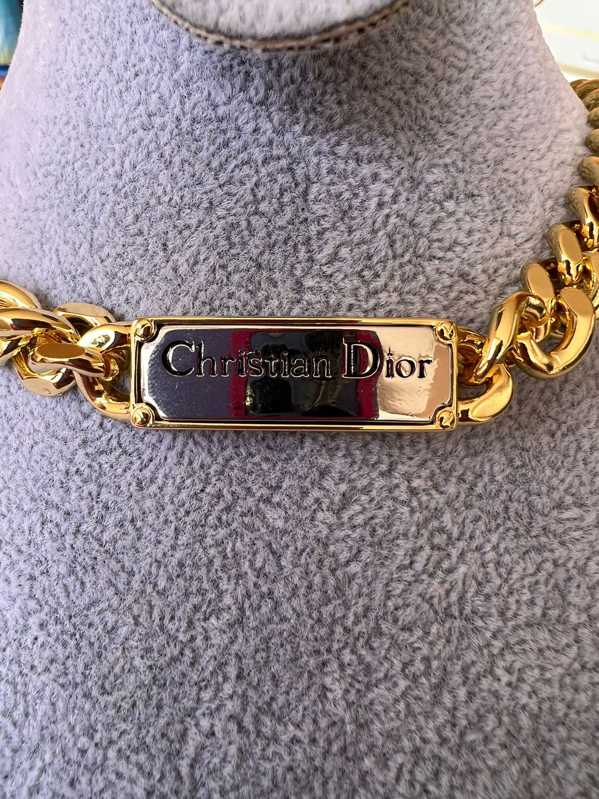 Necklace Gold Christian Dior