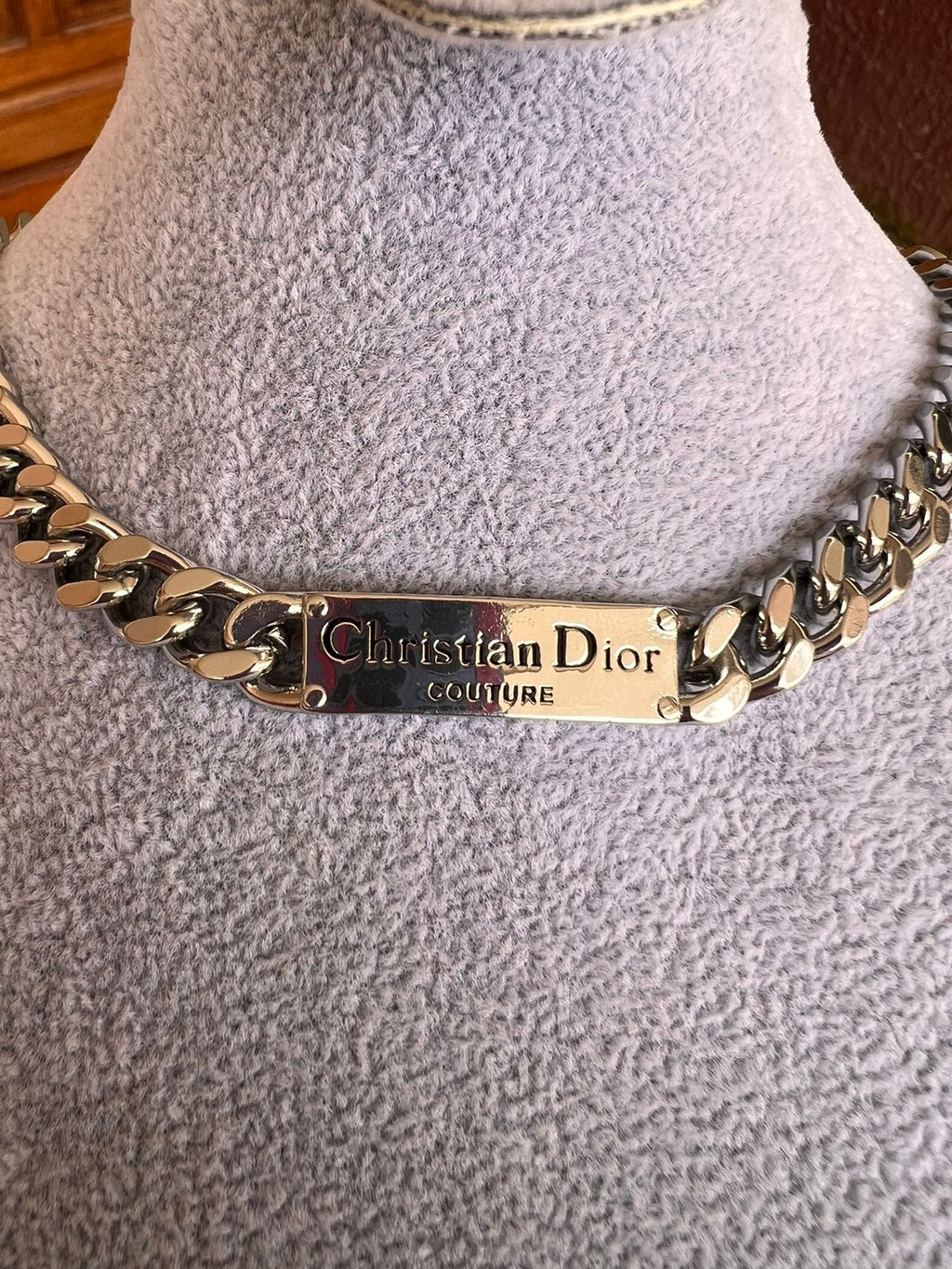Necklace Silver Christian Dior