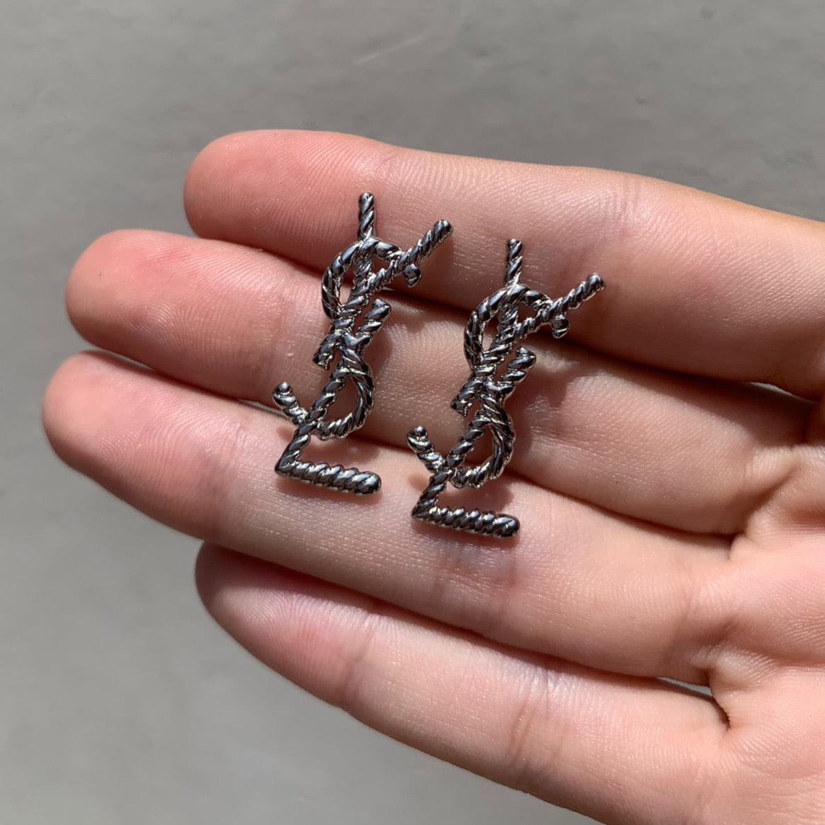 Studs YSL Silver