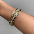 Bangle Chanel Black & Gold