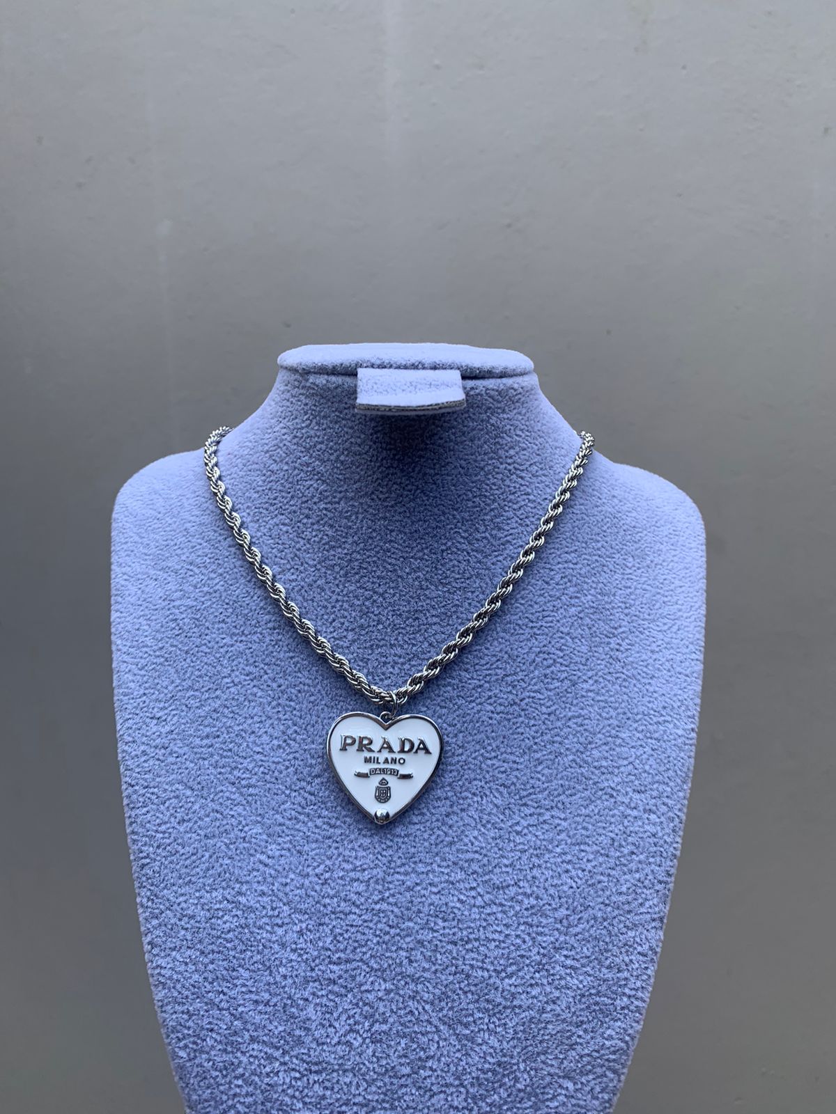 Cadena Prada Heart Blanco