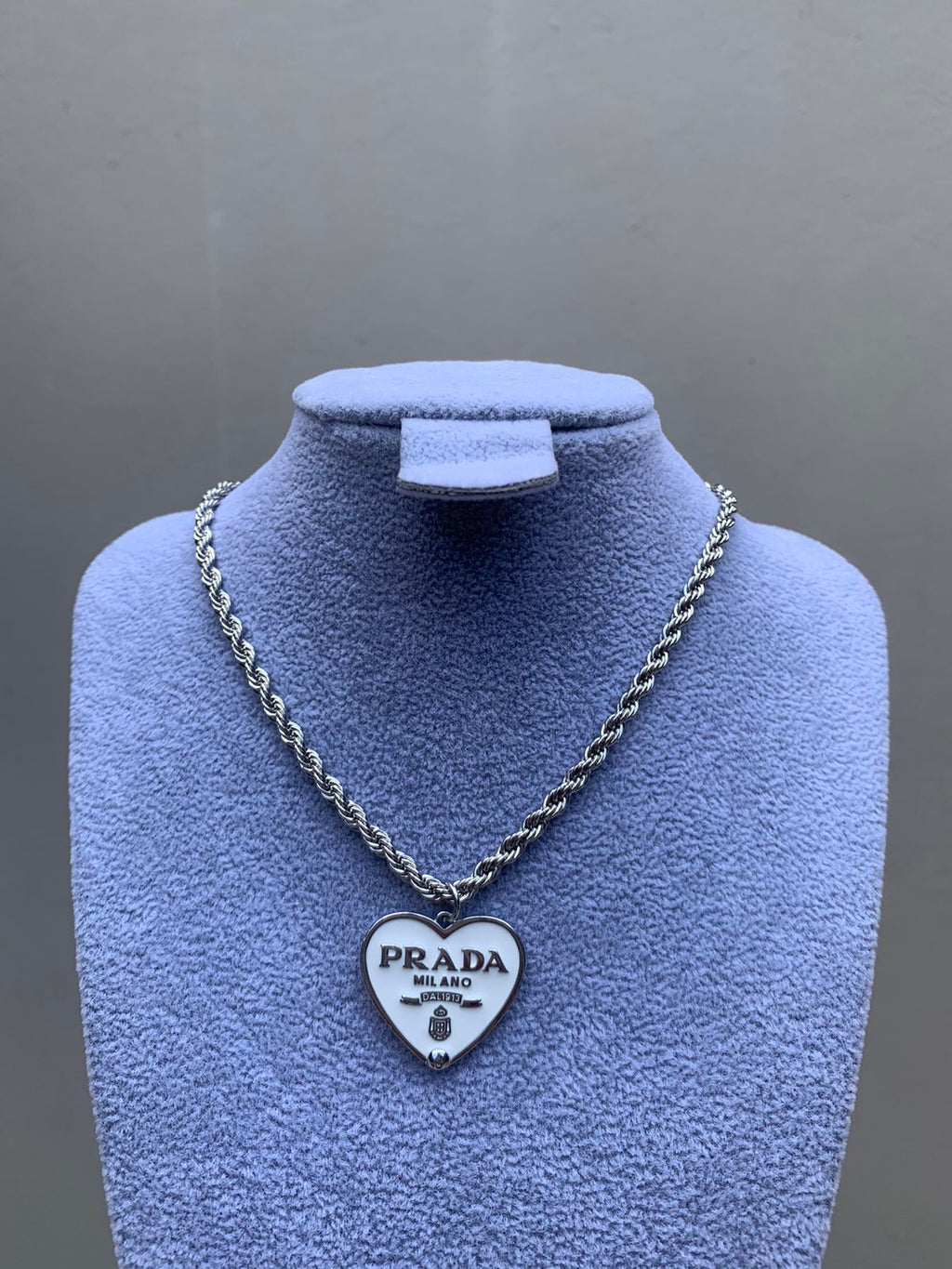 Cadena Prada Heart Blanco
