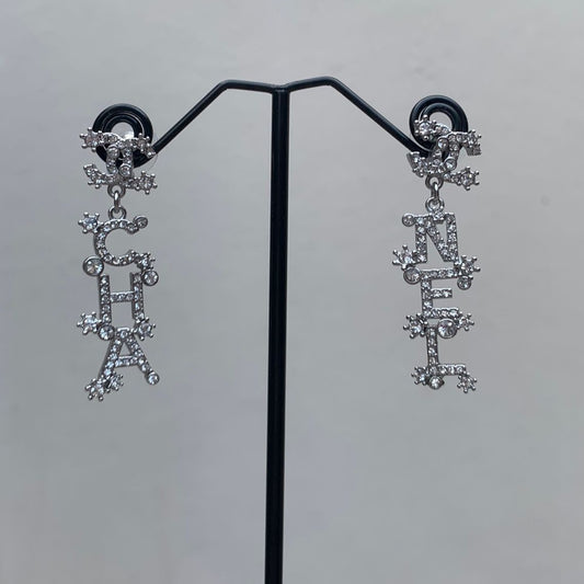 Aretes Chanel Silver