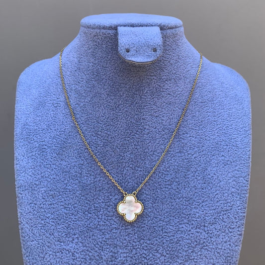 Cadena Van Cleef Gold/Blanco