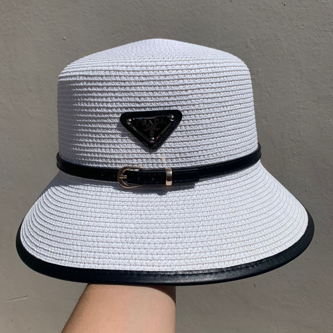 Hat Old Money Prada White