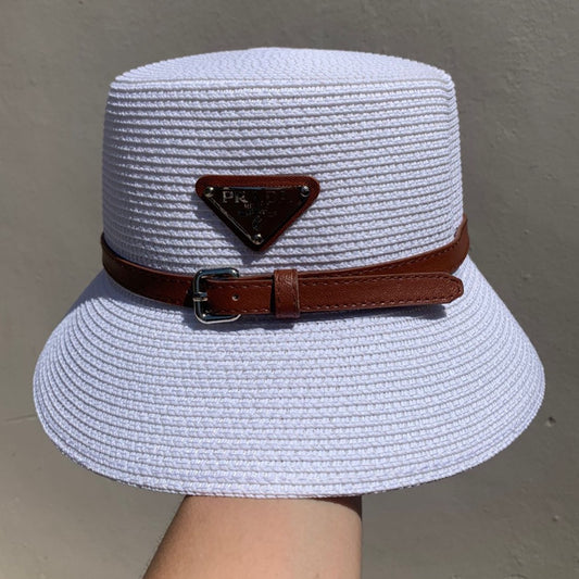 Hat Old Money Prada Blanco/Cafe