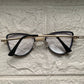 Lentes Cat Eye Skinny Black/Gold