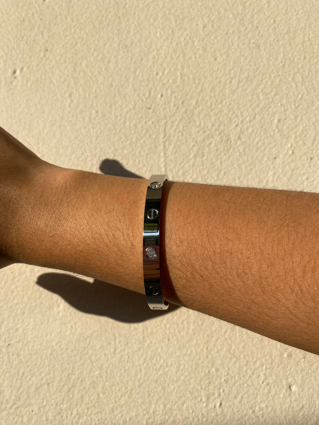 Bangle Cartier Zirconia y Silver 8mm