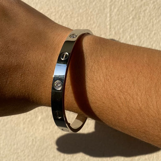 Bangle Cartier Zirconia y Silver 8mm