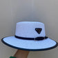 Hat Prada Blanco con Brillos