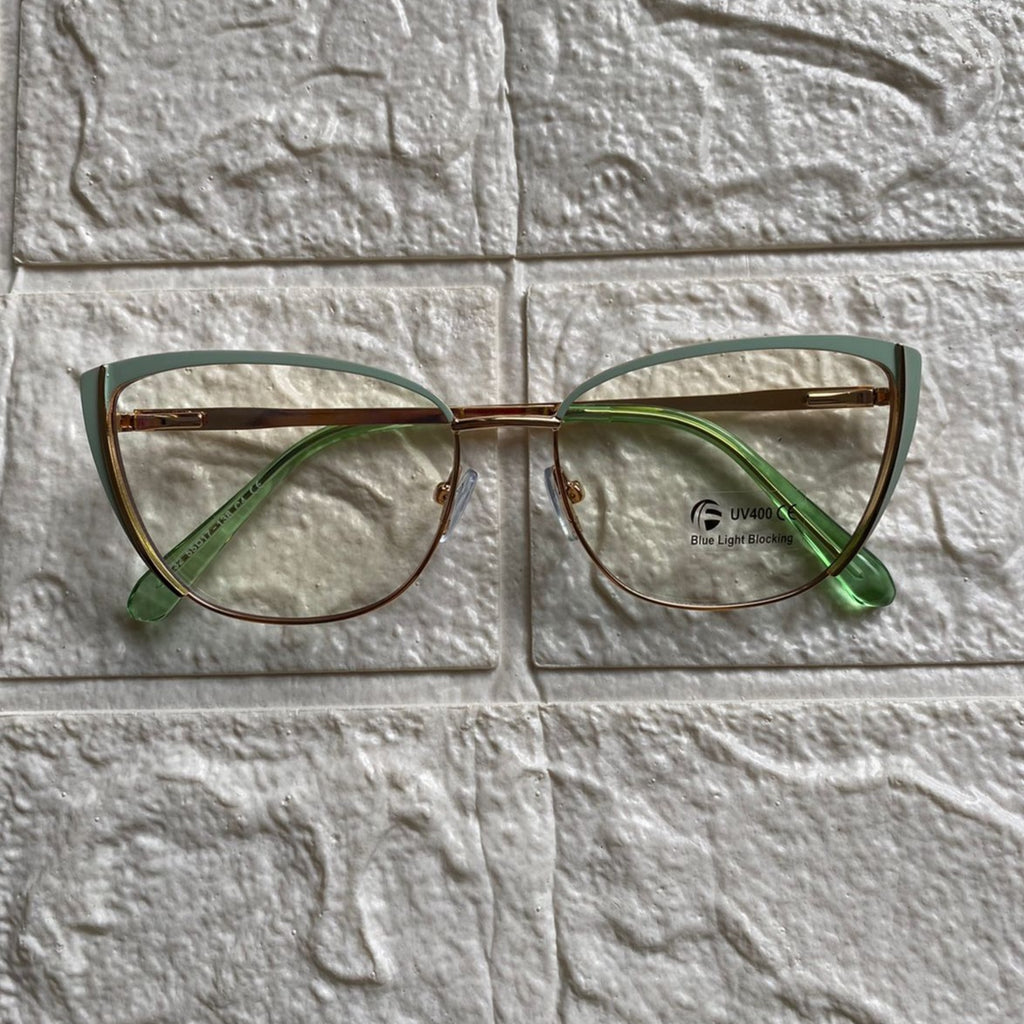 Lentes Cat Eye Chic Verde