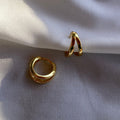 Mini Hoops Doble Gold Clasicos 7mm