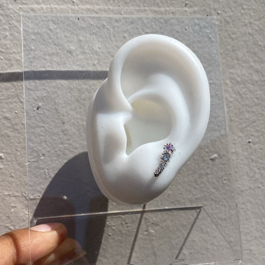 Piercing Estrella Fugaz Tornasol/Silver