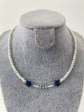 Chocker Blue Happy Face