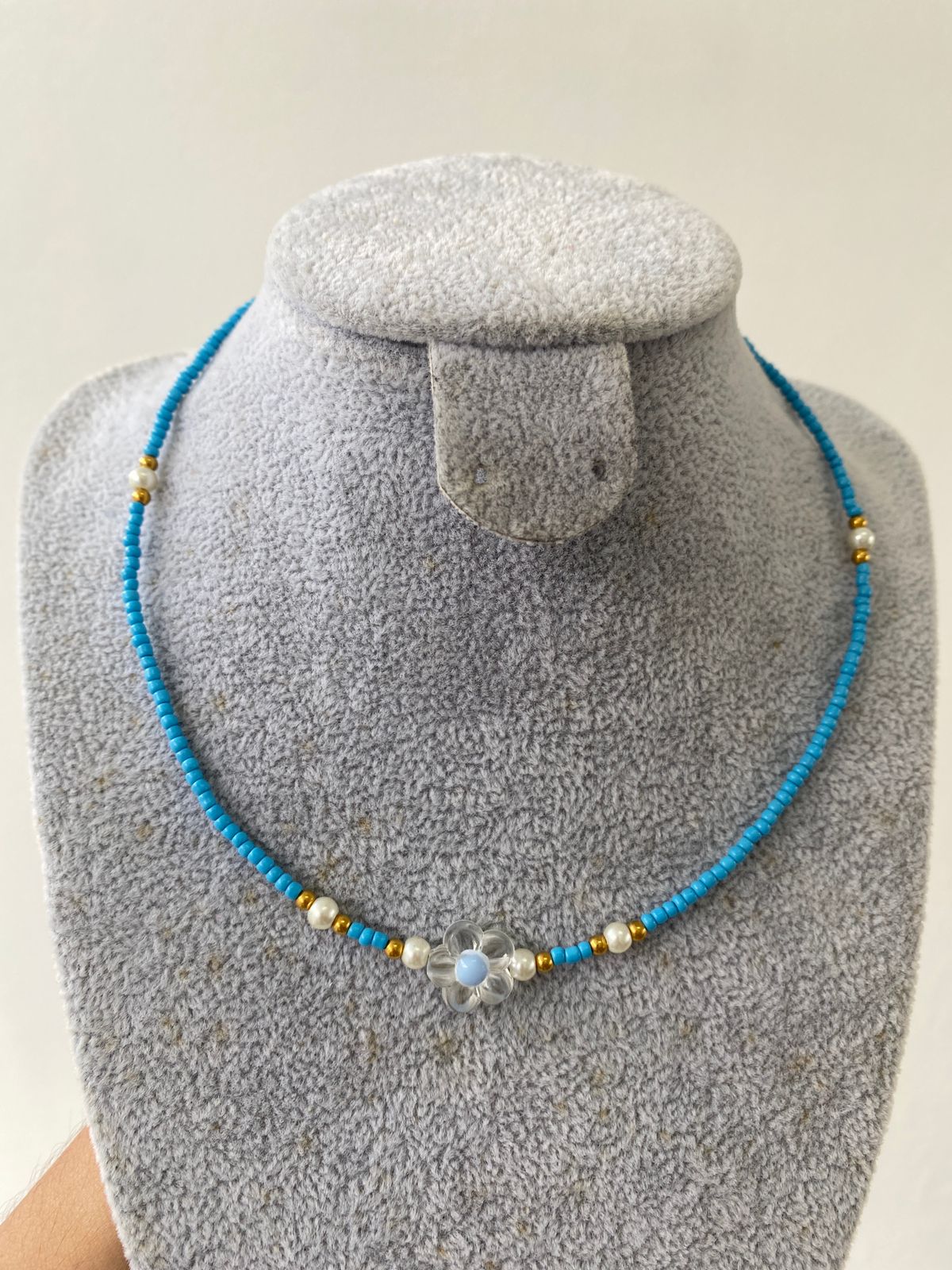 Chocker Florecita Azul