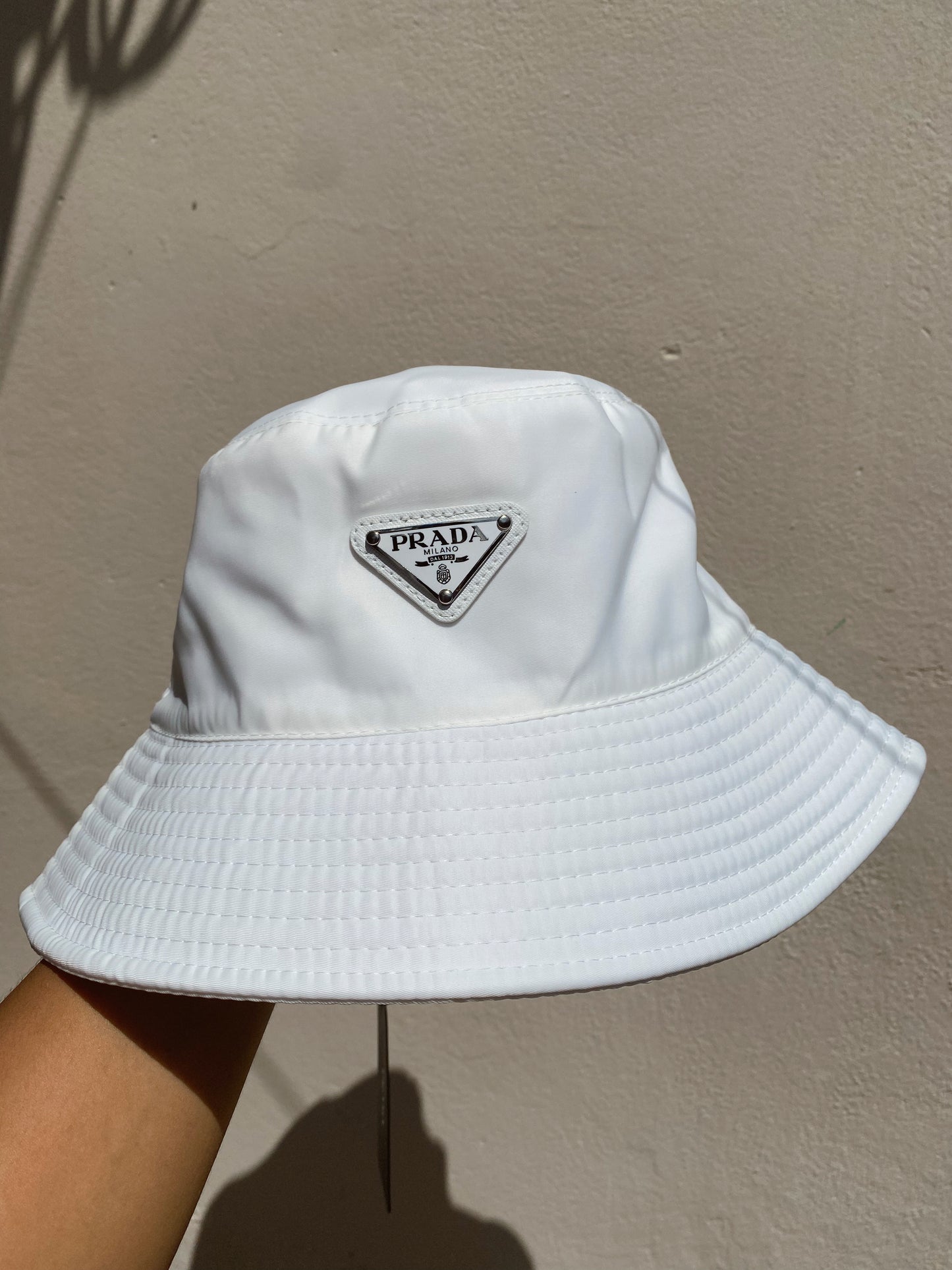 Bucket Hat Prada White