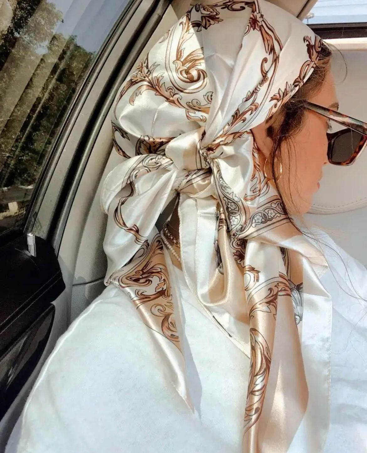 Bandana Fancy White
