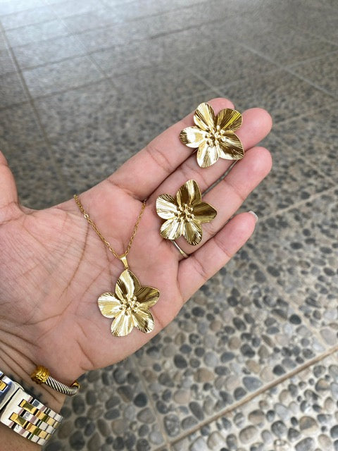 Set Flor Hawai Gold