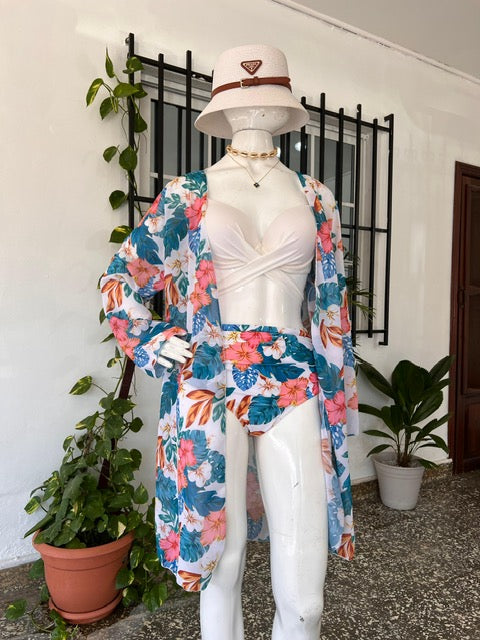 Traje de Baño Flores Hawaianas