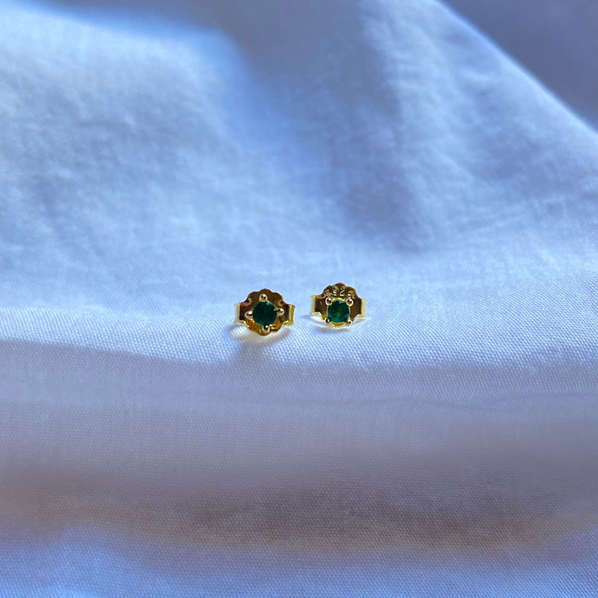 Mini Hoops Gold And Green