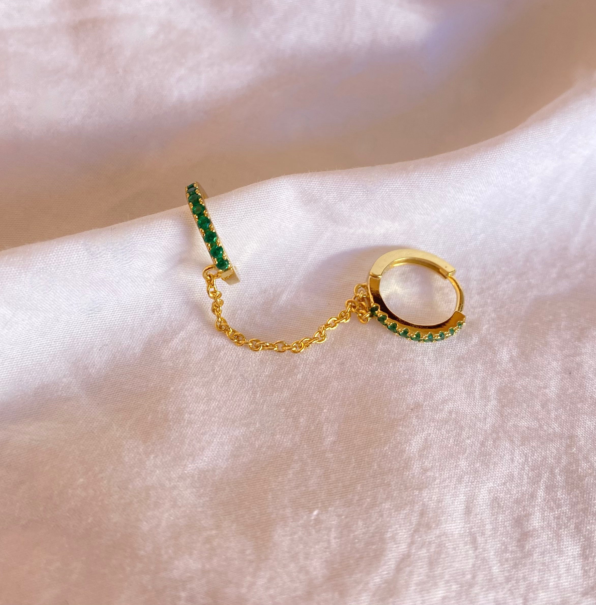 Earcuff + Hoop Verde