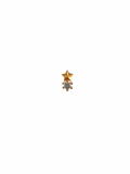 Piercing gold Estrella y Zirconia