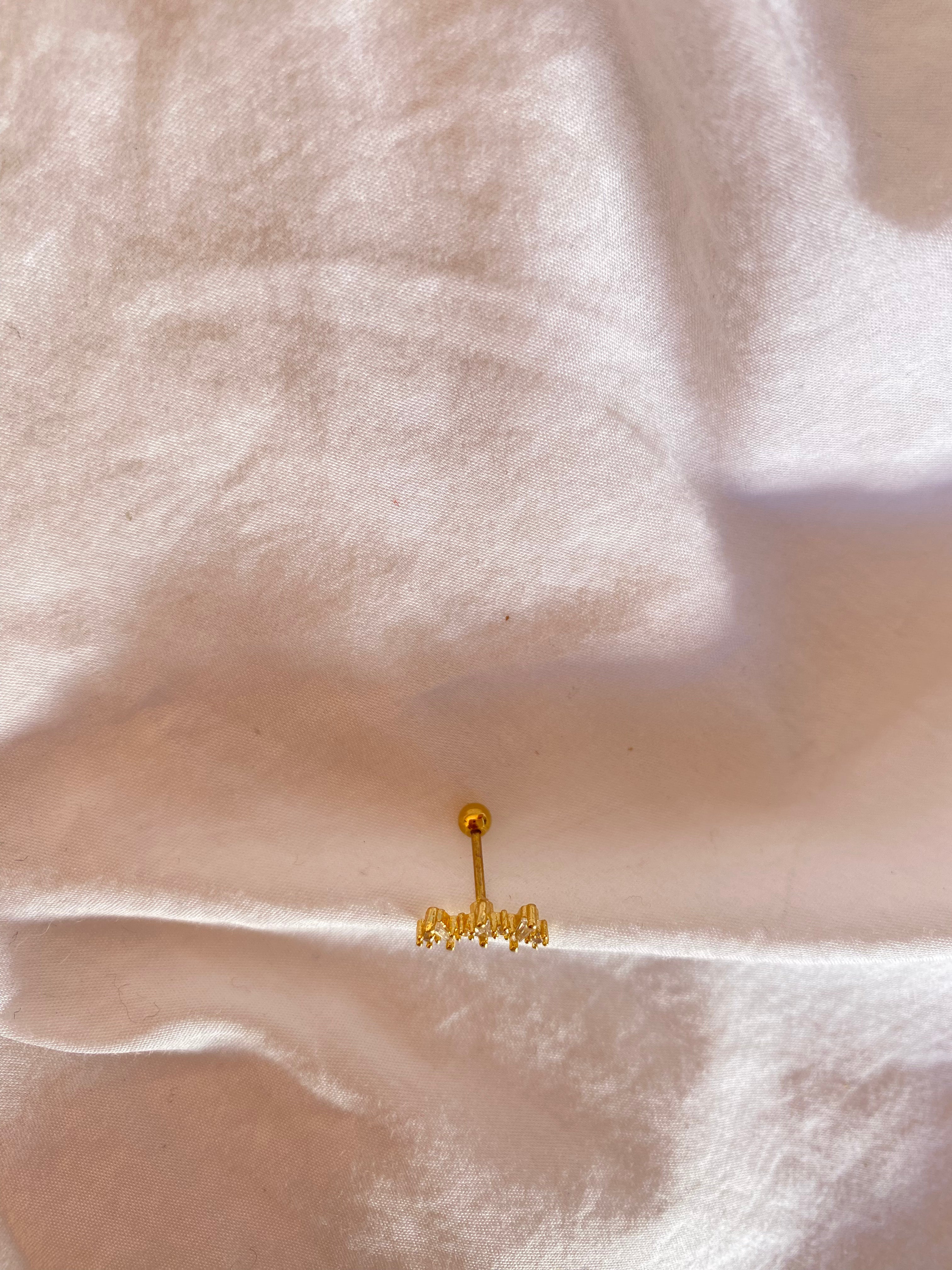 Piercing Curvita Zirconias Clear