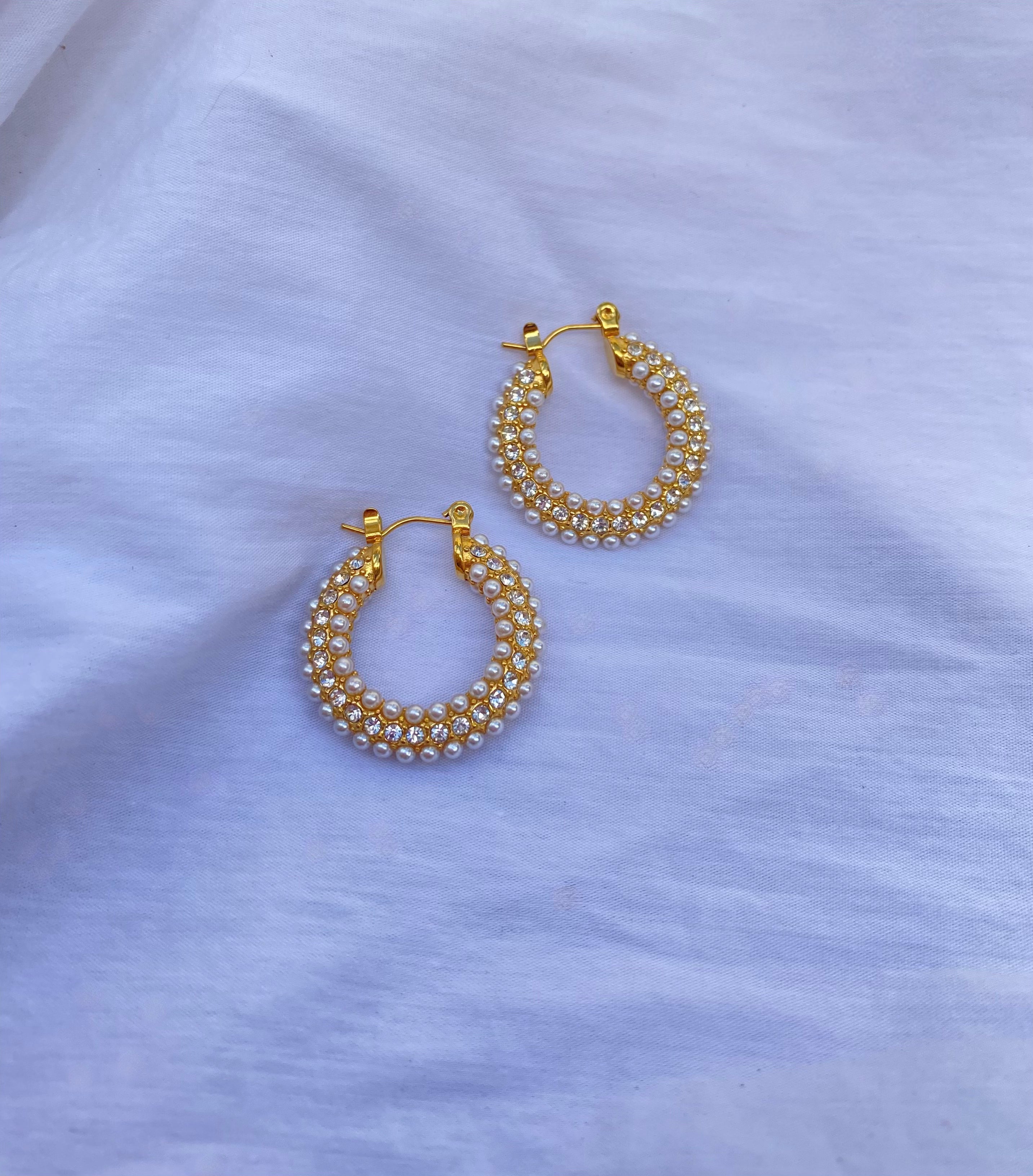Hoops Perlas y Zirconias