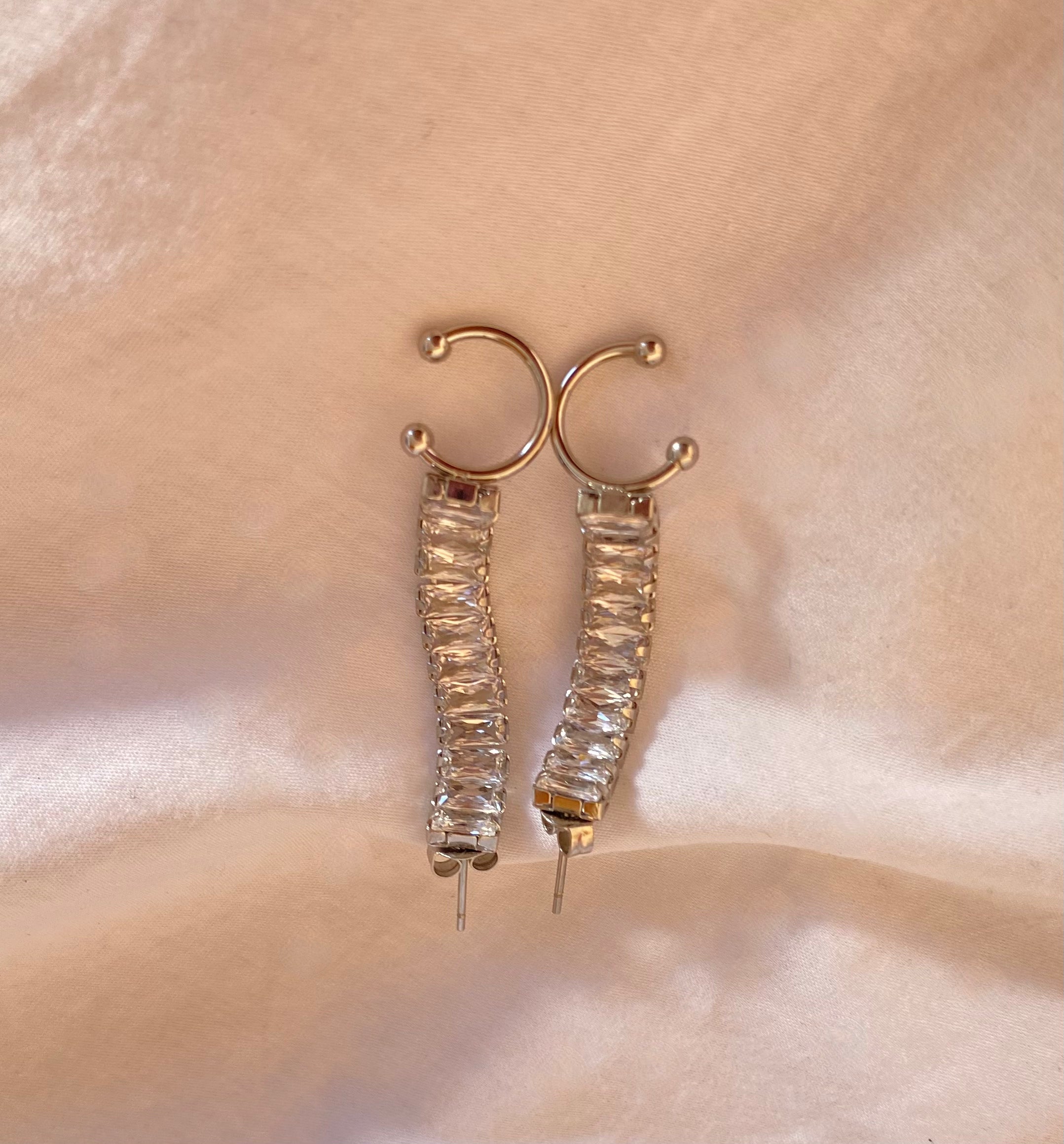Earcuff + Stud Silver Unidad