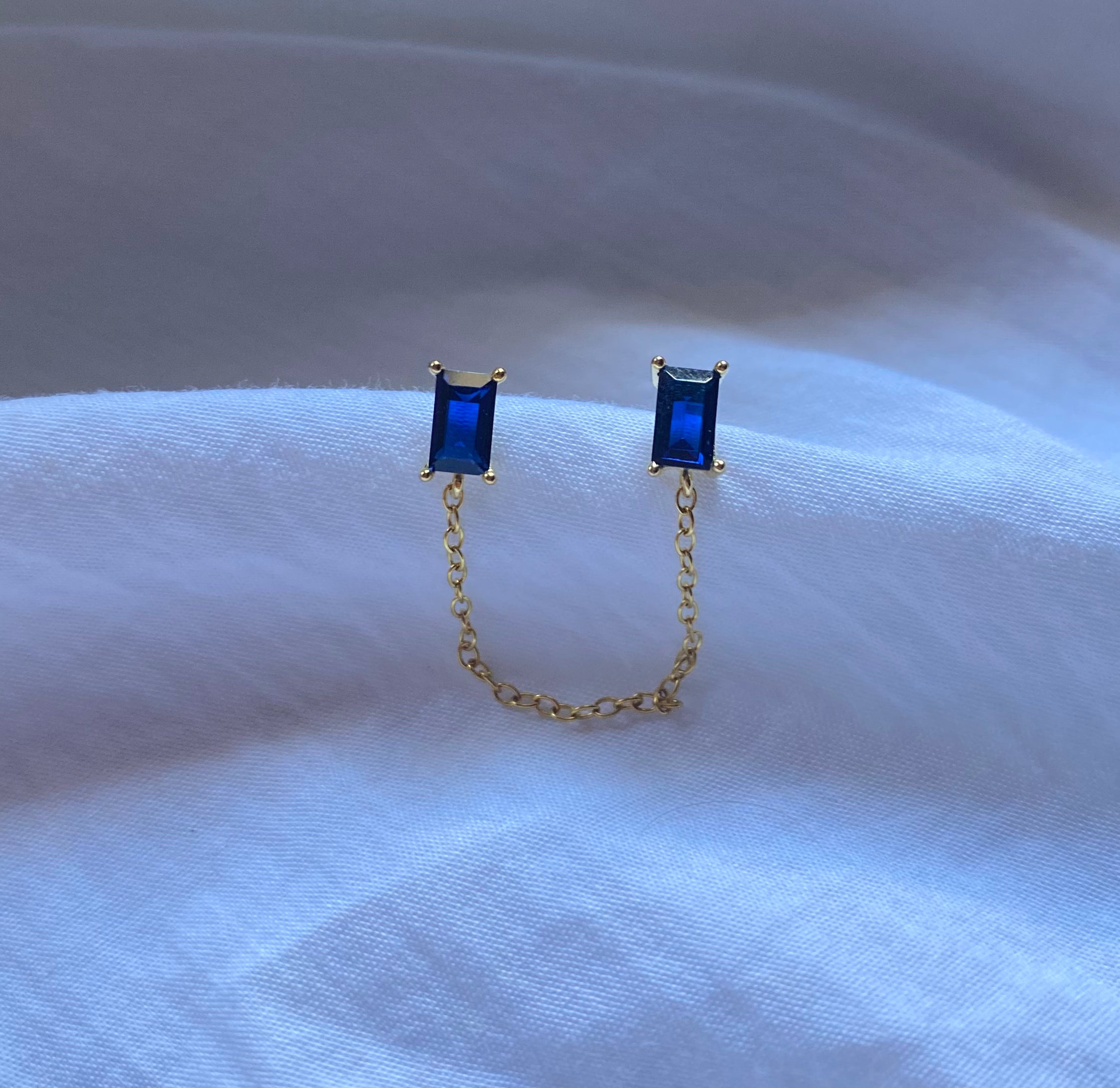 Mini Hoops Gold And Blue